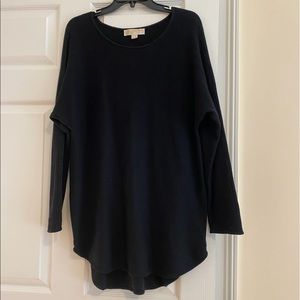 Michael Kors Black Knit Sweater with side zippers